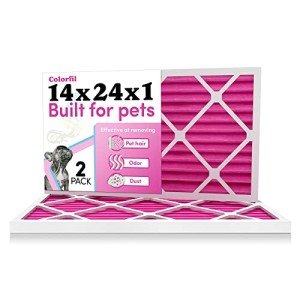 14x24x1 Color Changing Pet Odor Filters 2-Pack