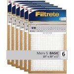 Filtrete 10x20x1 MERV 5 HVAC Air Filter Packs