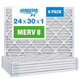 Aerostar MERV 8 Pleated Air Filters 6 Pack