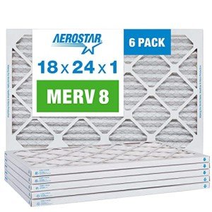Aerostar 18x24 Pleated Air Filter, 6 Pack