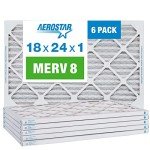 Aerostar 18x24 Pleated Air Filter, 6 Pack