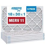 Aerostar MERV 11 Pleated Air Filters 6 Pack