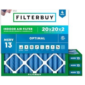 20x20x2 MERV 13 Pleated Air Filter (4-Pack)