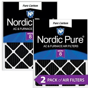 Nordic Pure 16x20x1 Carbon Pleated Air Filters - 2 Pack