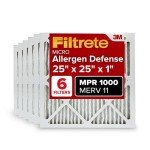 Filtrete MERV 11 Air Filters 6-Pack, 25x25x1
