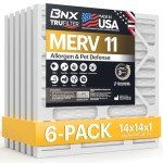 BNX TruFilter 14x14x1 MERV 11 Air Filters (6-Pack)