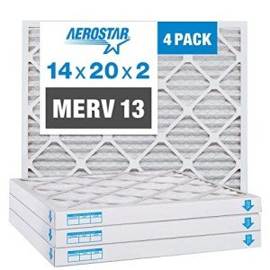 Aerostar 14x20x2 MERV 13 Air Filter 4-Pack