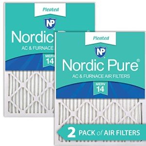 Nordic Pure MERV 14 Pleated Air Filters 2 Pack