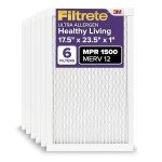 Filtrete MERV 12 Electrostatic Air Filters, 6-Pack