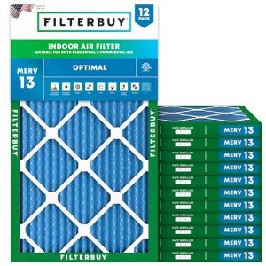 MERV 13 10x20 Air Filter 12-Pack