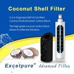 EXCELPURE 4396508 Refrigerator Water Filter 4-Pack