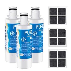 LG LT1000P Replacement Water and Air Filter 3-Pack