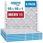 Aerostar MERV 11 Pleated Air Filters, 6 Pack