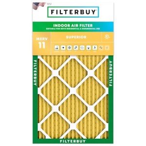 MERV 11 10x20x1 Pleated Air Filter, 1-Pack