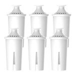 6-Pack Water Filter for Brita® Pitchers