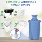 2 Pack Longlast Water Filter Replacement for Brita