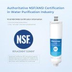 Waterdrop Refrigerator Water Filter Compatible with Bosch & Whirlpool