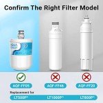 Aqua Crest Refrigerator Water Filter Replacement Set