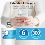 Aqua Crest Refrigerator Water Filter Replacement Set