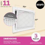 10x20x1 MERV 11 Air Filter 6-Pack