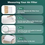 UBeesize 10x20x1 MERV 8 Air Filter Pack