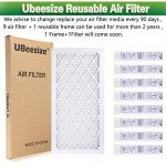 UBeesize 10x20x1 MERV 8 Air Filter Pack