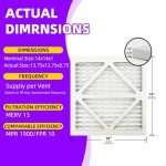 14x14 MERV 13 Pleated Air Filter 6-Pack