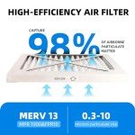 Chenzhit 10x10x1 MERV 13 Air Filters Pack