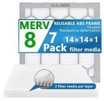 OlitAir 14x14 MERV 8 Reusable Air Filter Pack