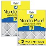 Nordic Pure 16x20x1 MERV 10 Air Filters 2 Pack