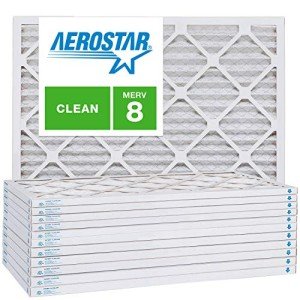 Aerostar 14x18x1 MERV 8 Air Filter, Box of 12