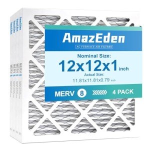 AmazEden MERV 8 Pleated Air Filter 4-Pack