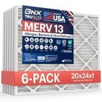 BNX TruFilter MERV 13 Air Filters 20x24x1 (6-Pack)