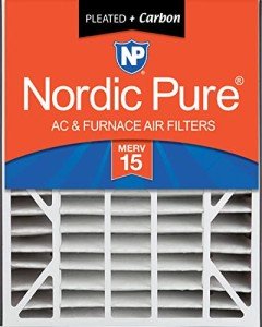 Nordic Pure 20x25x5 MERV 15 Carbon Air Filter