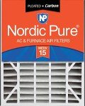 Nordic Pure 20x25x5 MERV 15 Carbon Air Filter