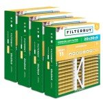 20x20x5 MERV 11 Air Filter 4-Pack