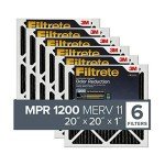 Filtrete 20x20x1 Air Filters, MPR 1200, 6-Pack