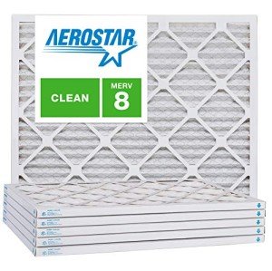 Aerostar MERV 8 Air Filters 16x28x1, 6-Pack