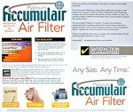 Accumulair Platinum MERV 11 Air Filters (4 Pack)