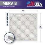 BNX TruFilter 18x18 Air Filters MERV 8 (6-Pack)