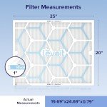 LEVOIT 20x25x1 MERV 11 Air Filter 2-Pack