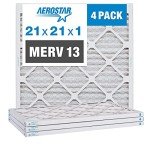 Aerostar 21x21 MERV 13 Pleated Air Filter Pack