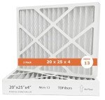 20x25x4 MERV 13 Pleated Air Filters - 2 Pack