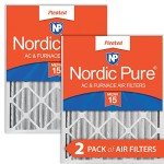 Nordic Pure MERV 15 Pleated Air Filters, 2 Pack