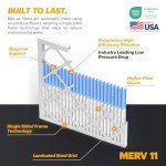 BNX TruFilter 16x25x2 MERV 11 Air Filters (4-Pack)