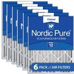 Nordic Pure MERV 12 Pleated Air Filters 6 Pack