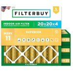 20x20x4 MERV 11 Pleated Air Filters (4-Pack)