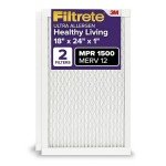 Filtrete MERV 12 Air Filter 18x24x1, 2-Pack