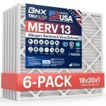 BNX TruFilter MERV 13 Air Filters 18x20x1 (6-Pack)