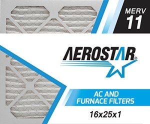 Aerostar 16x25x1 MERV 11 Pleated Air Filters